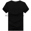 Mäns T-shirts 6 stycken av 2024 Enkel kreativ designlinje fast färg bomulls-t-shirts för mens nya kortärmade i plus size H240416