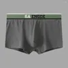 Underpants Uomini sexy sciolti di cotone puro medio aspirante Bulge biancheria intima Shorts Bikers Slipocali