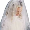 minimalist Simple Style 2 Tier Double-Layer Women Mesh Fingertip Length Wedding Veil Plain Pleated Drape Bridal Veil With G9wG#