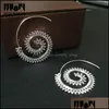 Hoop huggie moda spiral küpeler konik sedye piercing göstergesi genişletici fiş vücut mücevher aksesuarları 20pcs/lot d dhgarden dhjh8