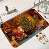 Carpets personnalisable de style huile de Noël Style de sol Mattes de sol doux non glissant la chambre à coucher entrée universelle