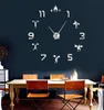 Haltérophilie fitness DIY Giant Clock Gym Sticker Watch 3D Luxury Wall Clock Creative Wall Art Decor for Gym 2011187049801