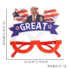 Trump Funny Glasses 2024 USA Presidential Election Campaign Decoration Trump Glasses 0416