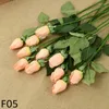 Fleurs décoratives 1 / 3pc Tissu de rose artificielle fausse branche de pivoine de mariage Bouquet de mariée Propographie accessoires