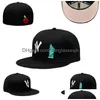 Ball Caps Designer Hats dopasowany Kapelusz baseballowy All Teams Logo Adt Cotton Flat Hafdery Men Snapbacks Athletic Street Outdoor Dhkjf