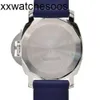 Watch Designer Paneraisiss Watch Mécanique Blu Mare PAM01085 Deuxième ceinture # CS245