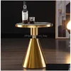 Woonkamer meubels eigentijds ontwerp ronde goud roestvrij staal marmeren top bistro tafel koffiepub voor el club café8445508 drop d dhlez
