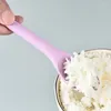 Spoons Small Long Handle Silicone Spoon Porridge Rice Ice Cream Salad Stirring Kitchen Catering Soup Ladle Tablespoons Tableware