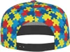 Boll Caps Autism Awareness Baseball Cap Män Kvinnor Justerbar Snapback Flat Brim Hip Hop Hatts