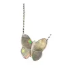 Designer van vlinder ketting dames dikke goud geëlektroplateerd roosvergrendeling botketen wit fritillaria grijs