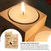 Titulares de velas em forma de coração Candle-Candle Valentine Decoração de Decoração de Birthday Wooden Friend