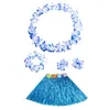 Fiori decorativi per bambini della corona hawaiane Ghirlande Garlands Collana artificiale braccialetti Hawaii Spring Party Beach Bracciale Leis