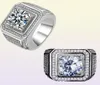 Nya Hiphip Full Diamond Rings för Mens Women039S Top Quality Fashaion Hip Hop Accessories Crittal Gems 925 Silver Ring Men0392388228