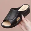 Tofflor Summer Women's Sandals Fashion Platform Wedge Peep-Toe Små klackar Slides Shoes Pvc Integrally Molded Beach