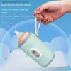 Bottle Warmers Sterilizers# Universal portable digital display for baby bottle insulation cap constant temperature baby bottle cap heating and adjustment Q240416
