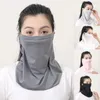 Sjaals buiten vissen fietsen zijden mesh face cover zomer zonnebrandcrème motorfiets half masker zachte sjaal voor vrouwen