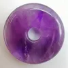 Anhänger Halsketten 30 mm natürlicher Amethyststein Edelstein geschnitzte Sicherheitskette Halskette Schmuck für Geschenk H321