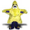 2024 Vente chaude Halloween Yellow Star Mascot Costume Adultes Taille d'anniversaire Party Outdoor Tépail des costumes fantaisie Costumes de caractère