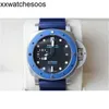 Top designer watch Paneraisiss Watch Mechanical 1209 PAM01209 Diving Azzuro Ed.Papier 42 mm!Wow !! b7qy