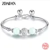 Zdadan 925 Sterling Silver Jade Armband för kvinnor Fashion Jewelry Accessories Gifts 240416