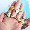 Strand Glass Lucky Fish Armband Creative Fashion Design Harts Bead Coconut Tree Hand Rep smycken Tillbehör Korean Stil Kvinnor