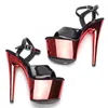 Dance Shoes Women's 17CM/7inches PU Upper Plating Platform Sexy High Heels Sandals Pole 0016