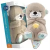 Andning Otter Sleep and Playmate Musical Stuffed Baby Plush Toys With Light Sound Born Sensory Bekväm gåvor 240411