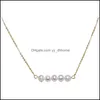 Anhänger Halskette NCE Strahl Perle 5 mm Nahkreiskette für Frauen Mädchen 14K Gold gefüllt