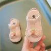 Sneakers Summer Baby Girl Sandals Newborn Baby Toddler First Walker Shoes Cartoon Radish Sandals PU Cute Butterfly Toddler Shoes 02 Y