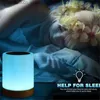 Lampes nuances pépinière LED NIGHT Light Bedside Touch Capteur Nursery Light USB RECHARAGEMable Light Dimmable Q240416