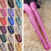 7O4V Sexy Socks Solid Color Opaque Footed Pantyhose for Women Sexy Thin Tights 20D Nylon Hosiery Female All Match Seamless Stockings 240416