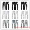 Designer viola marca jeans for uomini donne pantaloni viola buco estivo hight di qualità ricami jean jeans pantaloni da uomo jeans viola