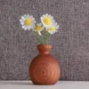 Wazony drewniane ręcznie robione naczynia kwiatowe z solidnym pulpitem ślubnym dekoracja retro prosta sucha wazon
