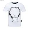 Herren T-Shirts Herren T-Shirts Männer Designer PLEIN BEAR Schädel Diamant T-Shirt Kurzarmdollar Braun Bären Marke T-Shirt Hochwertige Schädel T-Shirt