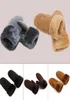 Cinq doigts gants femmes chaudes réelles vrais moutons mittens fourrure poignet tarte dames mode mat pu cuir gant soft gant16574530