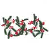 Fiori decorativi 180 cm Christmas Greath Year's Green Party Arificial Tree Fruit sospeso