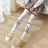 Chaussettes sexy dessin animées bas de genou pour femmes arc de bonbon rabbit rose fille longue tube sexy mignon mignon sweet lolita cuisse bases cosplay 240416