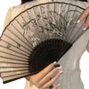 Dekorative Figuren Handheld Folding Lüfter elegant Vintage Chinesische Stil Ancient Bambusholz Tanzgeschenk