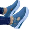 Women Fashion Vulcanized Sneakers Platform Solid Color Flats Ladies Shoes Casual Breathable Wedges Walking 240409