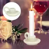 Kandelaarhouders houder stand keramische kandelaar taper porselein bruiloft feest kandelabra pilaar handvat dineren tealight cup votief lang