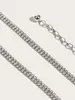 Midjekedjebälten 1PC Kvinnor Rhinestone Decor Luxury Chain Beltl240416