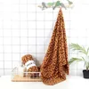 Towel 140 70cm Home Textile Adult Absorbent Bath Women Leopard Print Microfiber Fabric