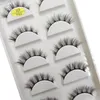 5 Pairs 3D Natural Half Eye Thick False Eye Lashes Mink Lashes Soft Fake Cat Eyelash Wispy Makeup Eyelashes Cilios 240416