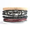 Wind Street Shooting Sea Anchor Hemp Rope Multi Layer Cowhide Bracelet Internet Famous Mens and Womens Set