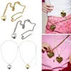 Ketten Yuyu Perlen Halsketten Herz Anhänger Halsheilschuppleil Material Langes Schultergurt Schmucktücher Accessoires Perfekt für Frauen Mädchen