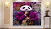 Graffiti Wall Art Panda Money Dollar Canvas Paintings Modern Posters and Prints Wall Picture For Living Room Decoration Cuadros2631591