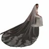 V338 Luxury Wedding Bridal Cathedral Veil Oneyer Oneyer Tulle Sequestro in pizzo Applicata Bhite Bhite Veil Women Marriage Accories W2ZF#