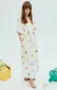 Trendy 2024 Spring/Summer New Designer Dresses Linen Attic Embroidered Short Sleeve Lace up Waist Women's Shirt Skirt