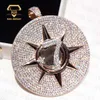 Kibo coutom vvs s sier esterlina para hombre gran personidad hip hop colgante moissanite diamant hänge