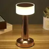 مصباح طاولة LED قابلة لإعادة الشحن المحمولة مع مستشعر اللمس تعتيم مثالي لغرفة النوم ، مكتب غرفة المعيشة